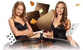 Ikan Jackpot live dealer studio at togel4d cuan showing multi-camera setup and player terminals